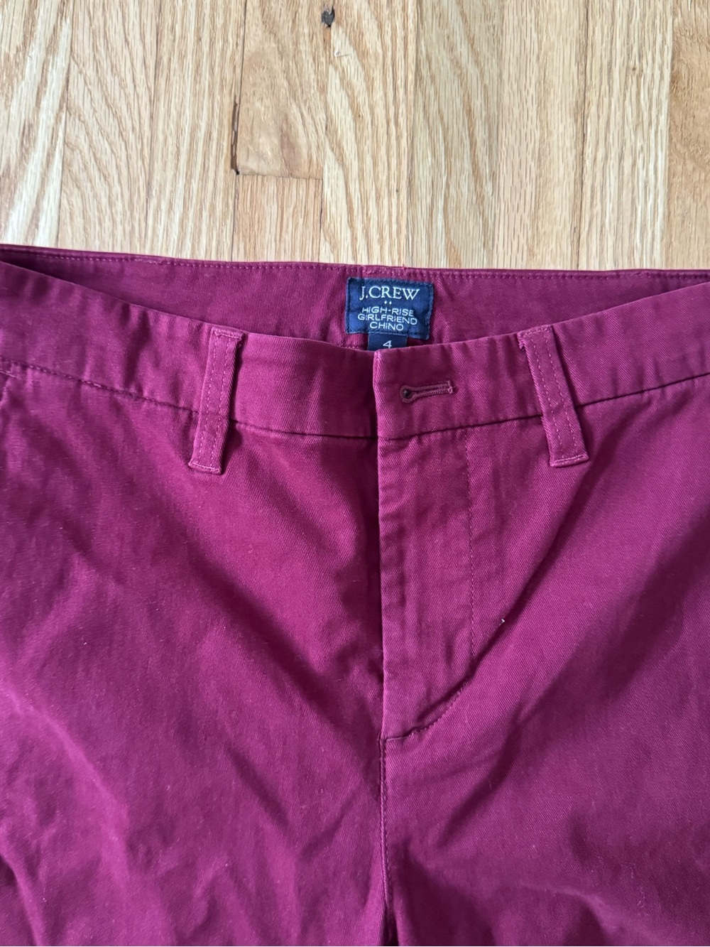 J. Crew Factory High-Rise Girlfriend Chino - Picture 2 of 5